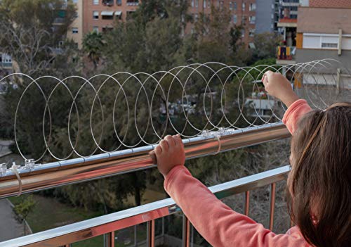 Anti Palomas y Aves SPIRALPRO hasta 6 MT- 10cm Ancho- Acero Inox- Muelle Elástico