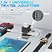 URJD Universal Travel Adapter with (Type C+USB) 2 USB Ports & AC Outlet, International Plug Adapter Converter, Type C/A/G/I All in One Wall Charger Worldwide Travel Adaptor for US to EU UK AUS Asia
