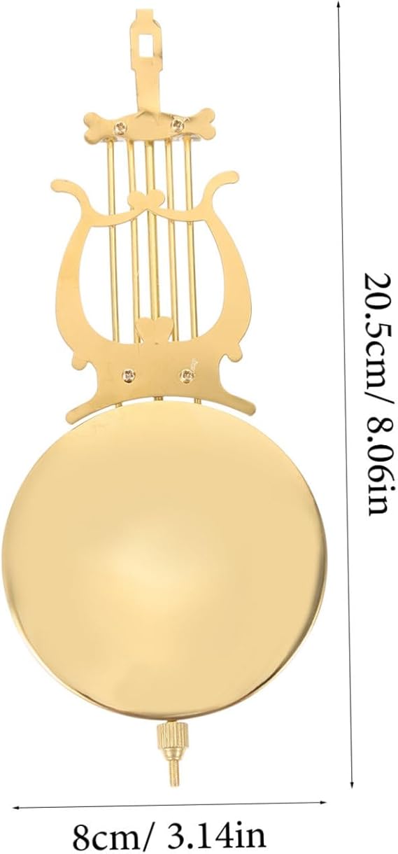 HOMSFOU Pendulum Clock Replacement Metal Clock Pendulum Classic Design Suitable for Various Styles