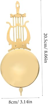 HOMSFOU Pendulum Clock Replacement Metal Clock Pendulum Classic Design Suitable for Various Styles
