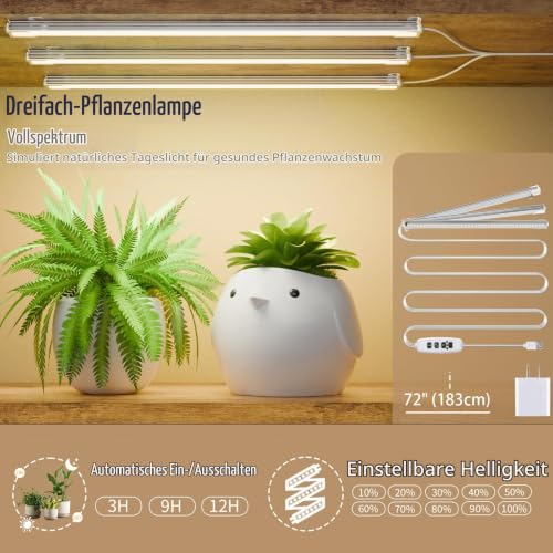 BACEKOLL Pflanzenständer mit Wachstumslicht - 8 Ebenen Blumenständer 157cm Metall Holz Pflanzenregal - Innen & Außen Blumentreppe… – Ansicht 3