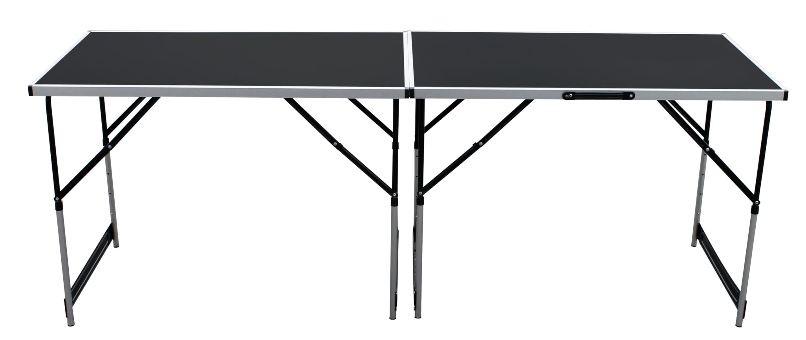 Mojawo, tavolo da campeggio pieghevole in alluminio misura XXL, tavolo da giardino universale, tavolo da viaggio regolabile in altezza da 100 x 60 x 75/80/85/90 cm