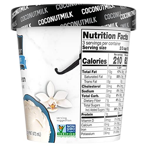 So Delicious 0744473470112 Dairy Free Coconut Milk Frozen Dessert, Vanilla Bean thumb #9