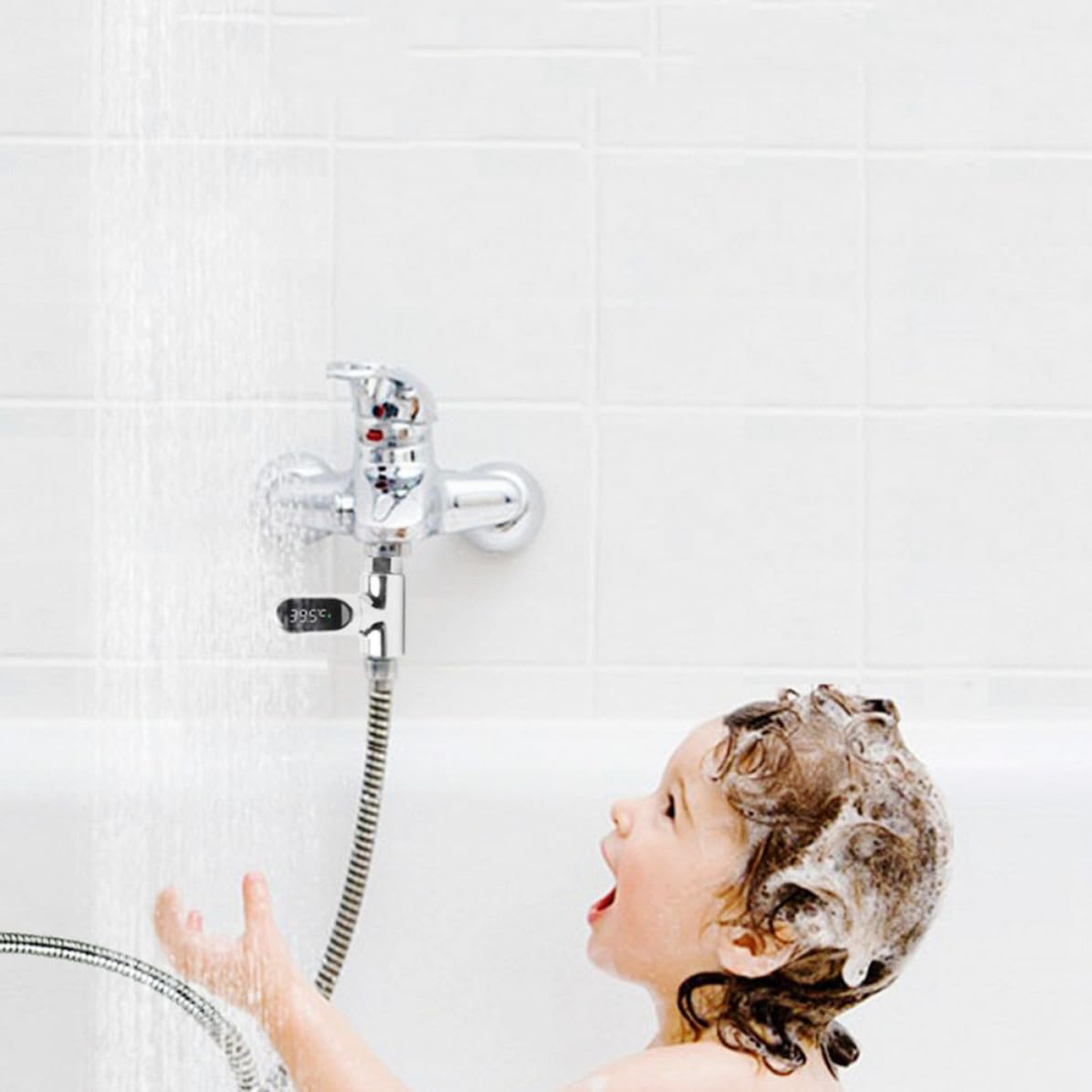 Termómetro de Agua para Niño Pantalla Led, Precisión Alta