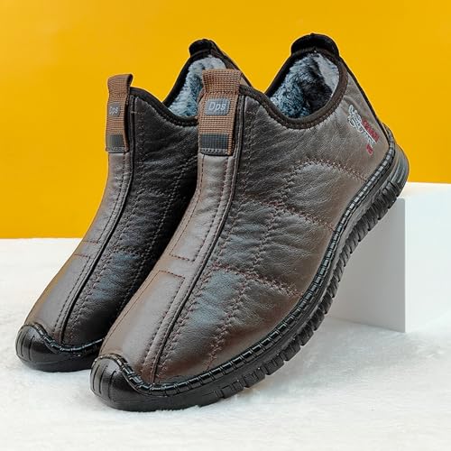 Men's Casual Sneakers Winter Warm Slip On Comfortable Walking Shoes Non Slip Thick Sole for Daily Wear3