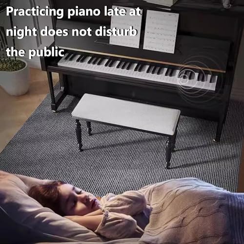 Tappeto per pianoforte insonorizzato con cuscinetti acustici antiscivolo per riduzione del rumore e stabilità