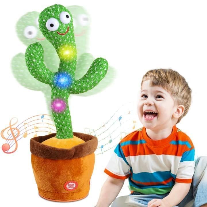 Dancing Cactus Talking Toy, Musical Puppet, Wriggle & Singing Recording Toy Repeat What You Say,Voice Repeat Speaking Toy,Talking Toys for Kids