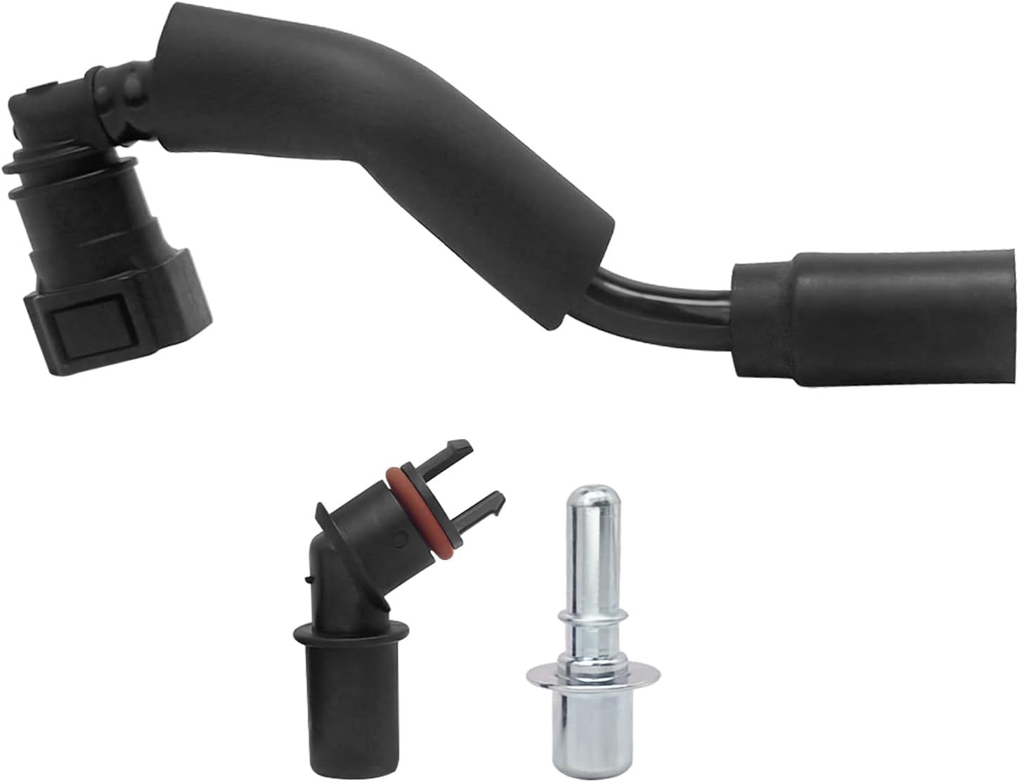 Positive Crankcase Ventilation Valve Tube Hose and PCV Valve Fitting Adapter Connector Kit Compatible with Chevrolet Traverse Buick Enclave GMC Acadia Limited 3.6L V6 Replace 12648138 12634308