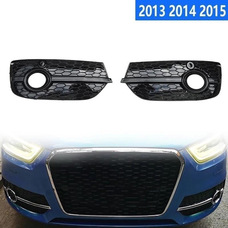 アウディQ3 F3 フォグランプグリル/カバー ABS樹脂製 艶黒 未使用