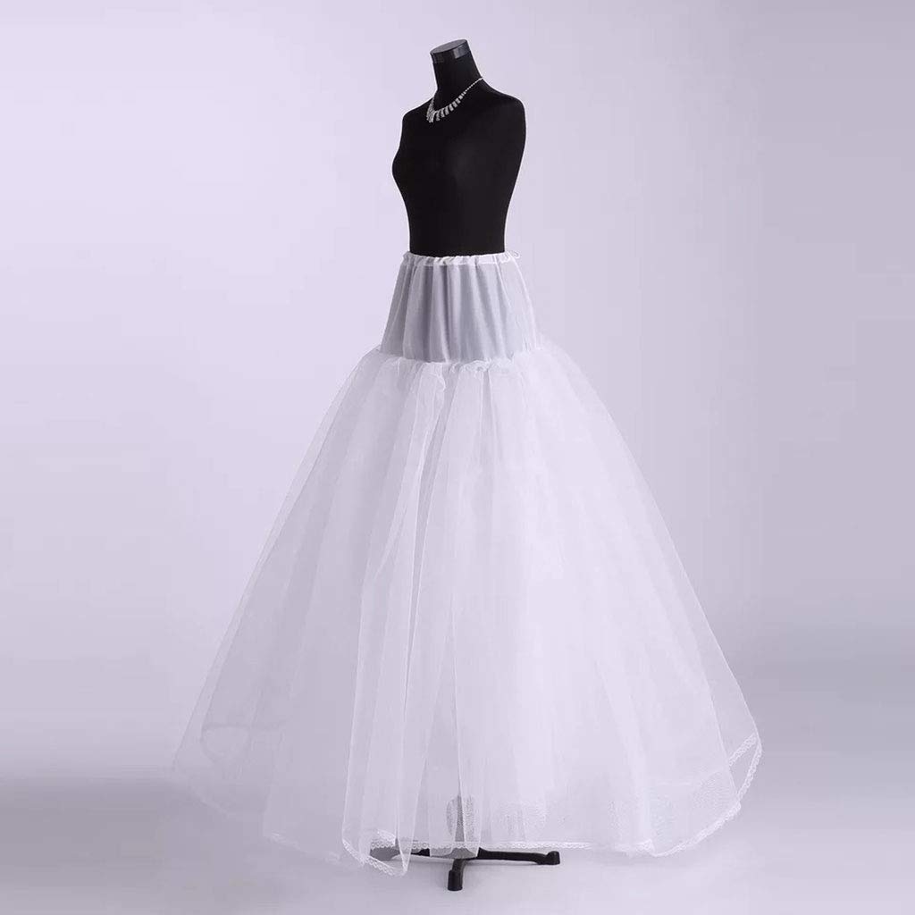 Sottogonna A 3 Strati In Tulle Morbido – Sottoveste Ampia Per Abiti Da Sposa, Cerimonia E Ballo – Taglia Unica Con Elastico (nero O Bianco)