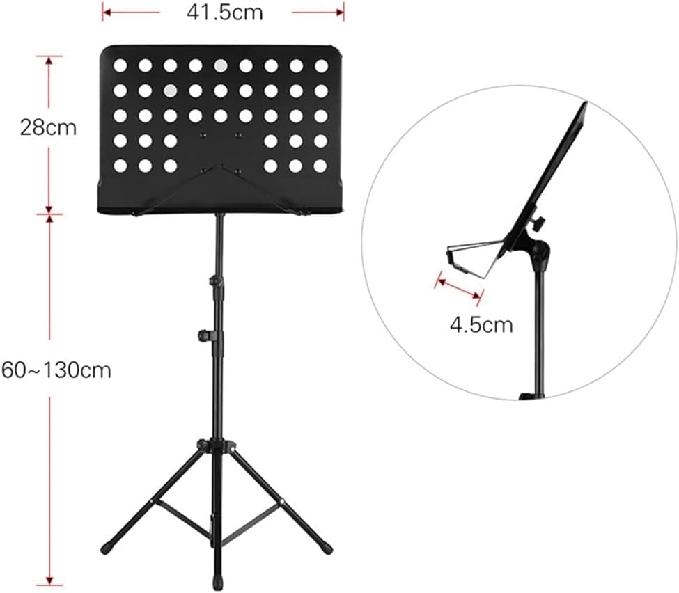Portable Metal Music Stand Detachable Musical Instruments for Piano Violin Guitar Sheet Parts Accessories image 2
