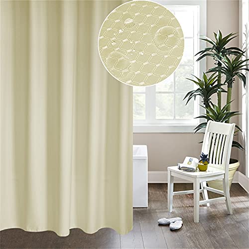KELINFONG Shower Curtains, 72x72 Inches Waterproof Textured Heavy Duty Washable Fabric Shower Curtain,Hotel Spa Quality Soft Cloth Luxury Chic Long Shower Curtain for Bathtub Farmhouse Bathroom Home - image 1