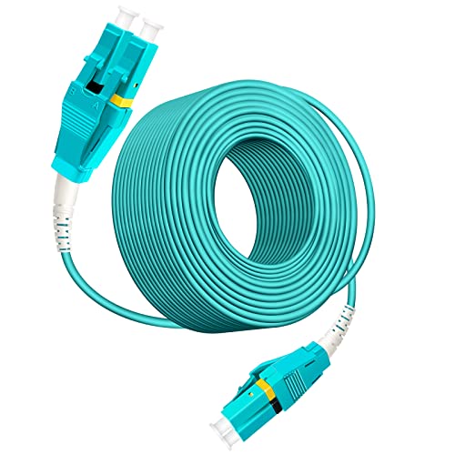Bangun 15m (50ft) Uniboot LC to LC 10G OM3 Fiber Patch Cable, Multimode Duplex Fiber Optic Cable...