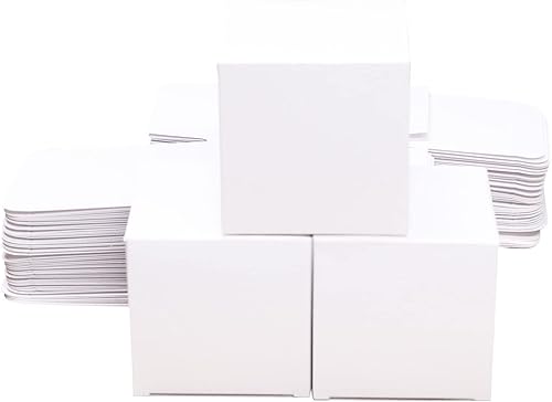 NEWSNOW Caja de regalo de caramelos, caja de fiesta, paquete de 50 unidades de 3 x 3 x 3 pulgadas, cajas de regalo de papel, cajas de regalo,