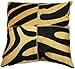Zerimar Cojín de Piel de Vaca Reversible Medidas: 40 x 40 cms 100% Natural Ideal para Decoración