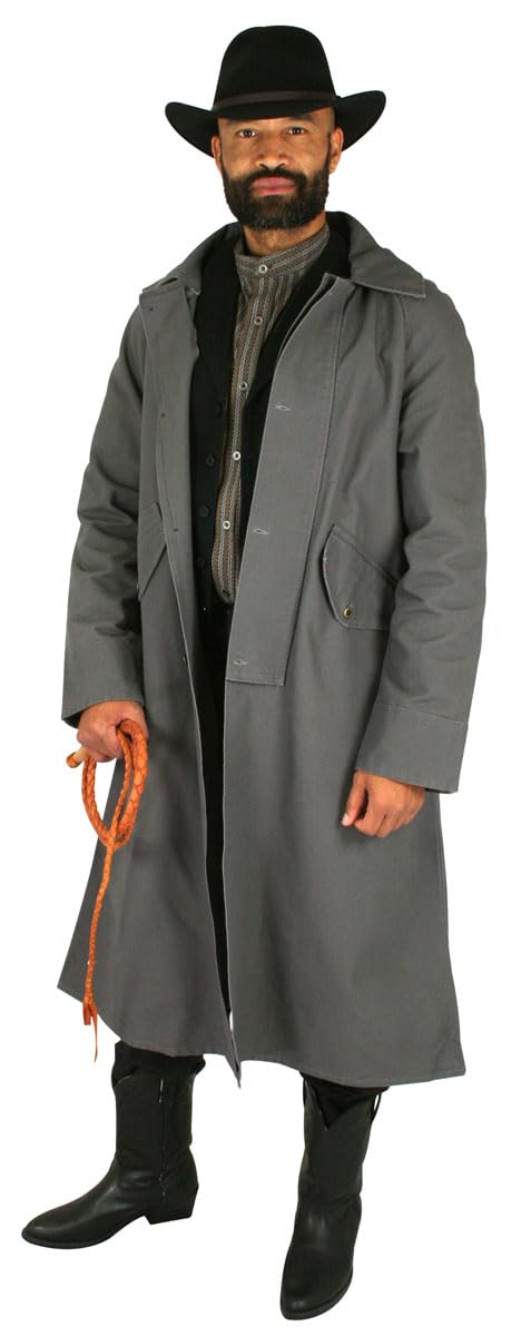 Historical Emporium Men's Classic Cotton Canvas Duster