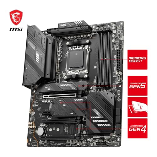 MAG X670E TOMAHAWK WIFI Scheda Madre ATX - Supporta AMD Ryzen 7000, AM5-80A SPS VRM, DDR5 Memory Boost 6600+MHz/OC, PCIe 5.0 x16, M.2 Gen5, Wi-Fi 6E - Scheda madre - Immagine 2