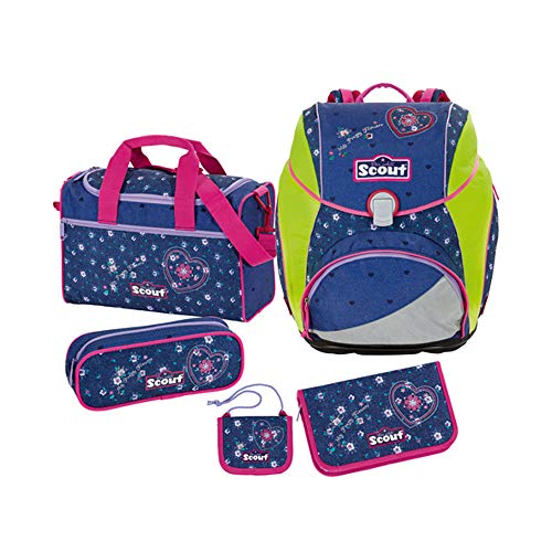 Preisvergleich Produktbild Scout - Alpha - Schulranzen Set 5 tlg. - My Pretty Flower