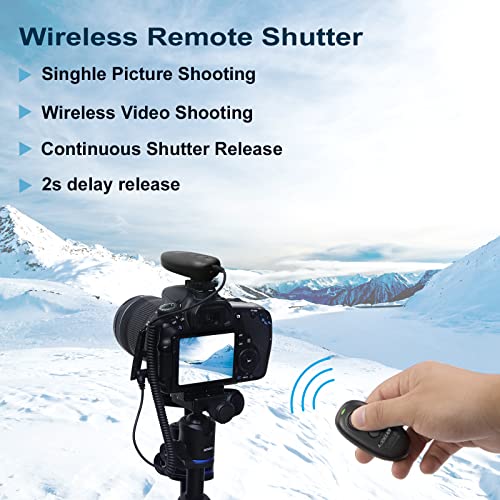 Camera Wireless Remote Shutter Release, Camera Remote Control For Nikon D5000 D5100 D5200 D5300 D5500 D90 D7000 D7100 D7200 D800 D810 D850 D700 D500 D300 #TOP2