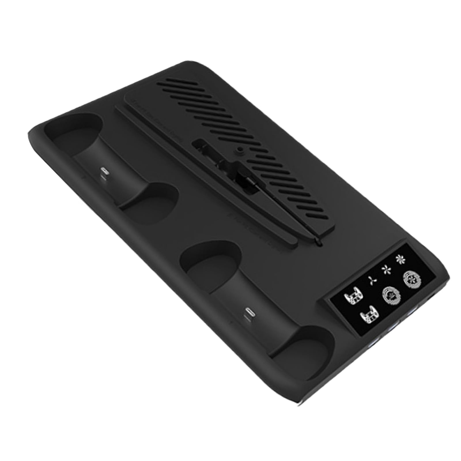 Supporto multifunzionale per ventola di raffreddamento per PS5, base in ABS con luci a LED, ideale per console di gioco, prestazioni migliorate e dissipazione ottimale del calore