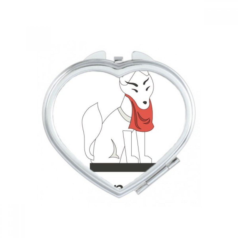 Miroir de main mignon pour résoudre le manque de place dans votre trousse de maquillage