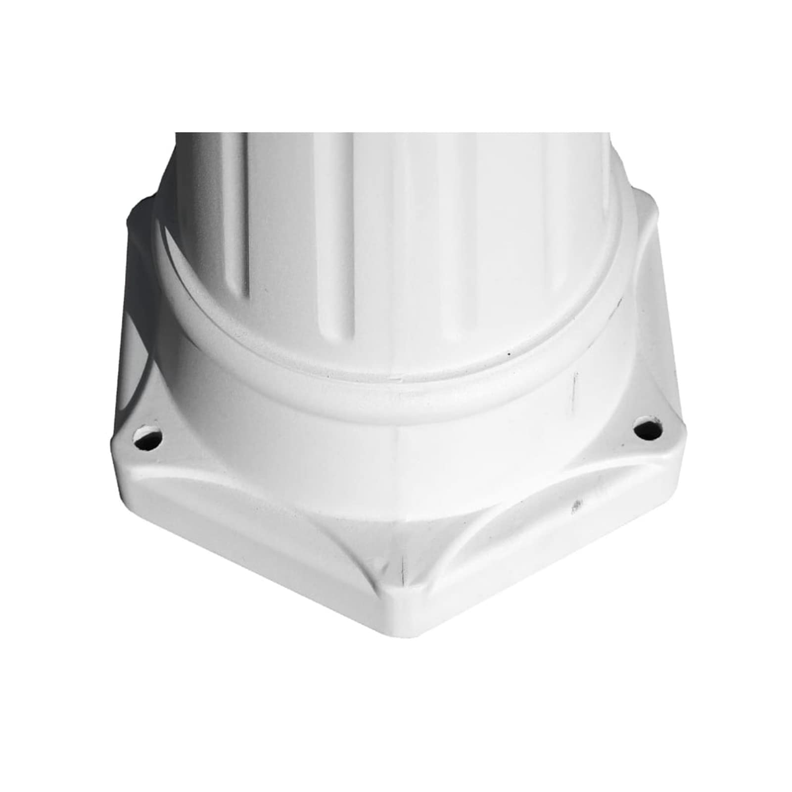 Farola de Jardín 3 Brazos Lámpara de Pie para Exterior Terraza Caminos Patio Lámpara de Jardín Aluminio Blanco 215 cm
