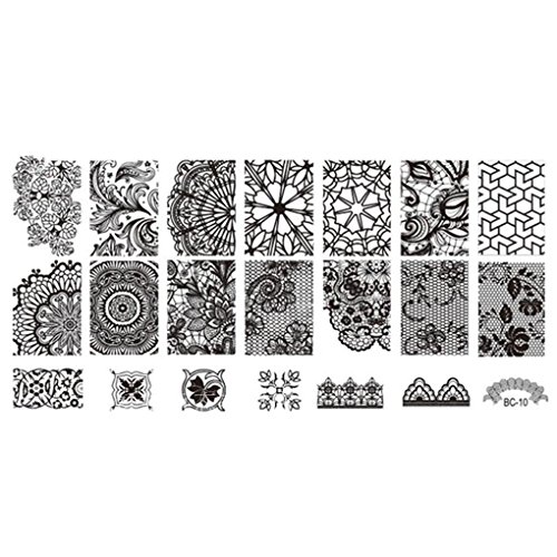 Chowcencen Stamp Lace Stamper Nails Art Stamping
