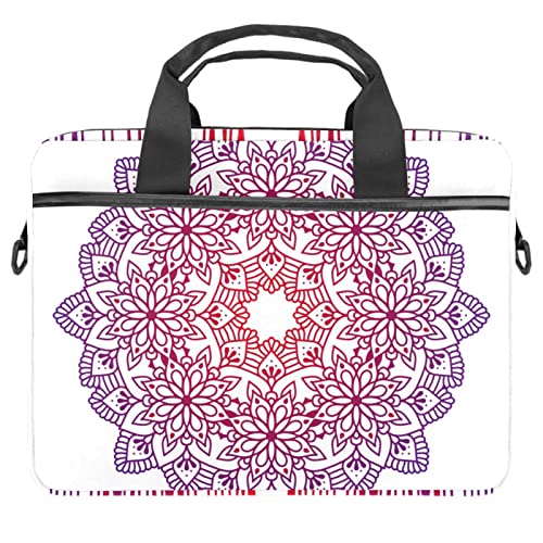 Sac à bandoulière pour ordinateur portable 13 à 14.5 pouces motif Mandala oriental