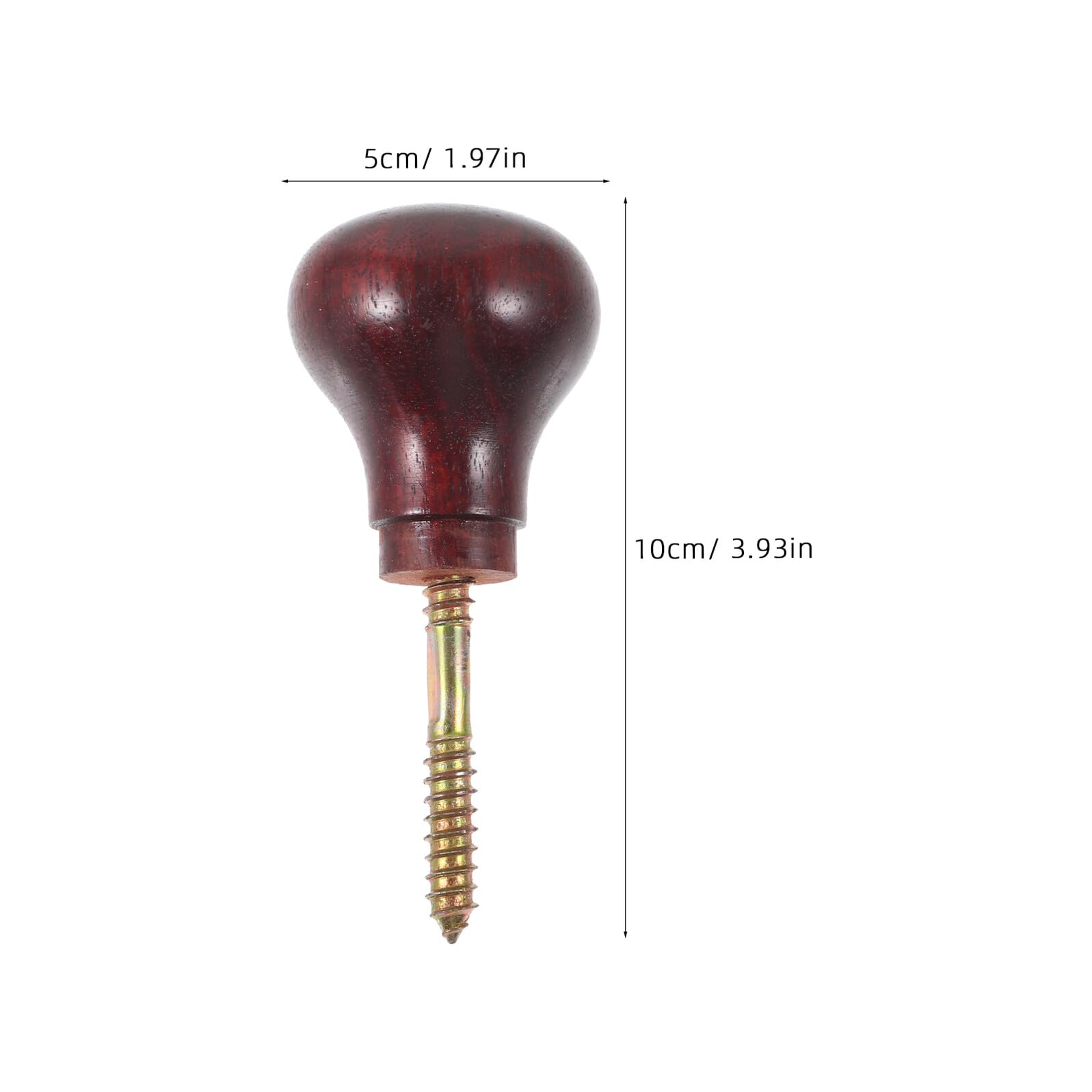 UPKOCH Mango de Repuesto para Bastón de Madera Africana Pulida 2 Piezas Agarre Antideslizante Ergonómico para Personas Mayores y Actividades al Aire Libre