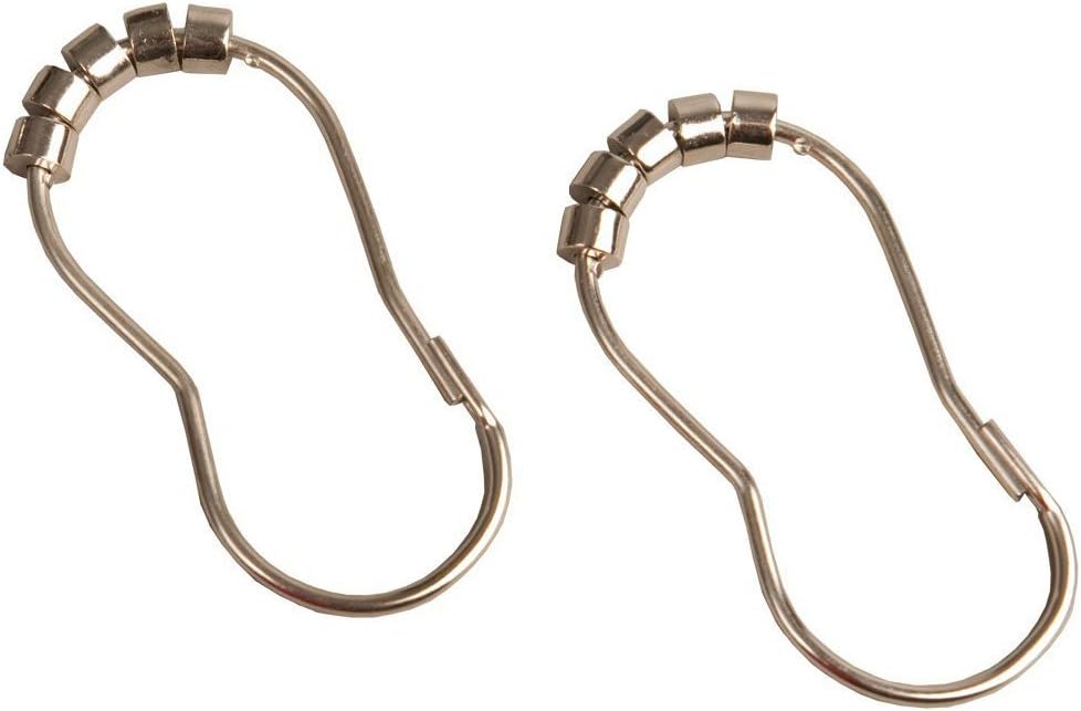 MAYTEX Glide Shower Curtain Rings, Chrome Home & Kitchen