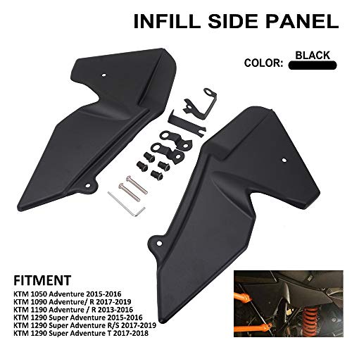 Motocicleta radiador lateral guardia relleno paneles carenado cubierta protector ABS plástico para K.T.M 1050 1090 1190 1290 Super aventura ADV