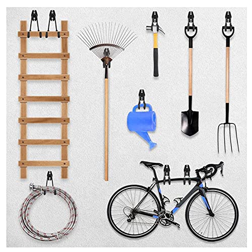 Garage Hooks, 4 Pack Heavy Duty Garage Storage Hooks Steel Tool Hangers For Garden Tools, Ladders, Bikes, Bulky Items #TOP5