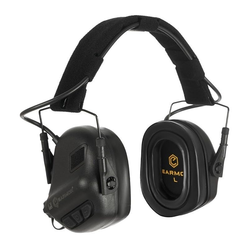 Earmor M31 PLUS, Protector Auditivo Electrónico, Versión 2024, Almohadillas de Gel de Silicona, Negro