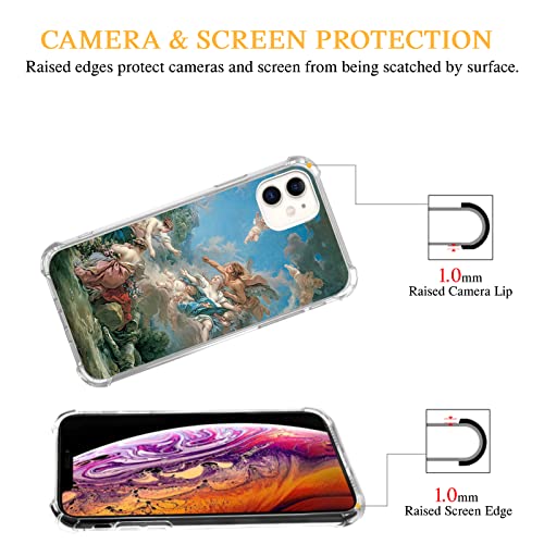 Lemifelgby Angels Iconic Painting Case Compatible With Iphone 11, Rococo Painting Art Case For Iphone 11 For Teens Men And Women, Cool #TOP3