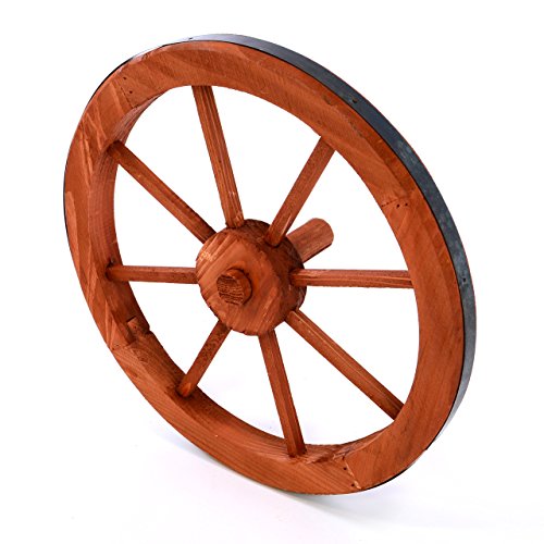 Nexos Holzrad Wagenrad Dekorad Holz Wagen Deko Rad mm rot braun...