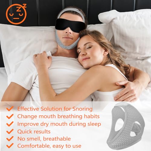 image for WPDGAD Anti Snoring Devices, Chin Strap for Sleeping CPAP Users, Snori