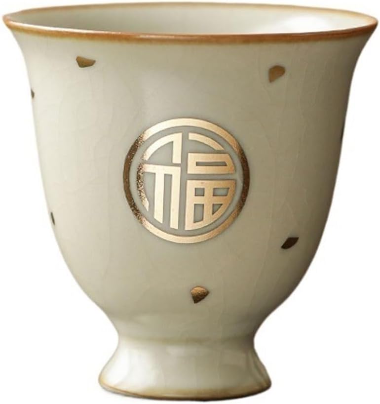 GSOUL Kungfu Tea cup Office Tea Cup Host Ceramic Personal Drinking Single Retro Simple Set Small Tea Cups