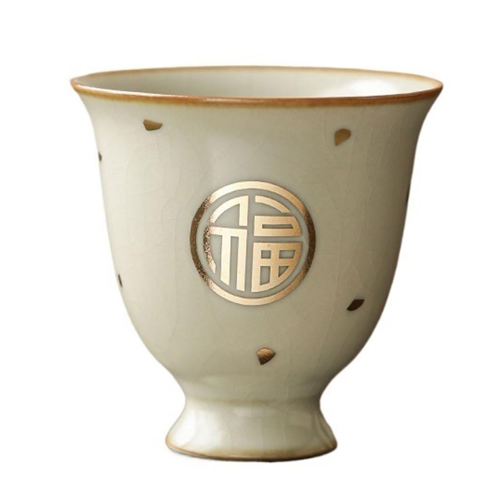 Ceramiczna filiżanka do herbaty biurowa filiżanka do herbaty kubek dla gospodarza ceramiczna osobista herbata picie pojedyncza filiżanka do herbaty retro prosty zestaw do herbaty kubki do
