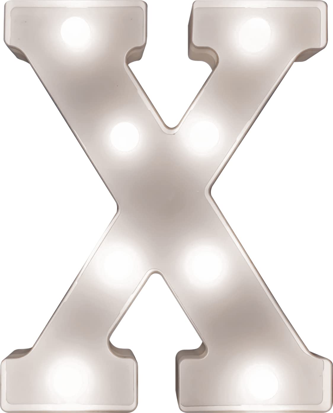 St Helens Home & Garden Battery Operated 3D LED Letter Light - Perfect for use as a Night Light or at Weddings and Parties (Letter X) — image 1