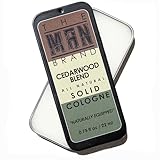 The Man Brand Cedarwood Blend Solid Cologne, Men's Cedarwood Solid Perfume Balm in Vintage Slide Tin, (0.75 Ounce)