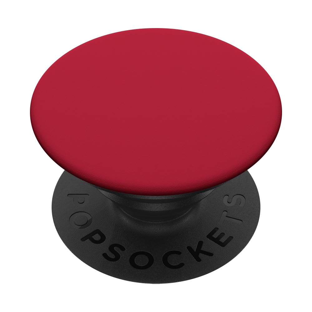 Cell Phone Button Holder Pop Out Knob Plain Solid Red Matte PopSockets PopGrip: Swappable Grip for Phones & Tablets PopSockets Standard PopGrip