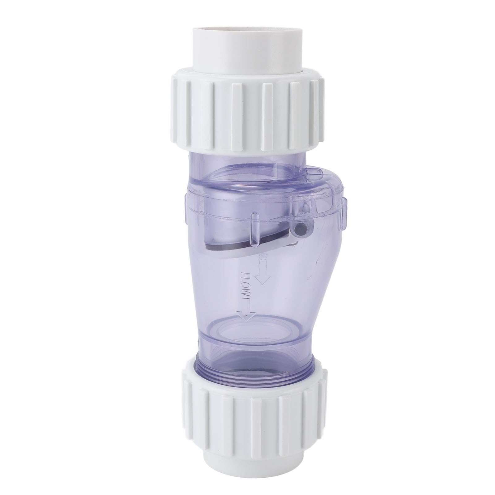 Jiawu Przezroczysty Zawór Zwrotny Basenu o średnicy 1,5 Cala do Pompy Basenowej, Profesjonalny Zawór Wodny z PCV/plastiku, Odporny na Wysokie Temperatury, łatwy w Montażu, Przenośny, Lekki Sprzęt