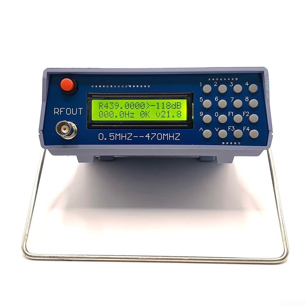Generatore di segnale radio RF, generatore di segnale citofono, generatore di segnale radio FM da 0,5 MHz a 470 MHz, 210 x 160 x 70 mm