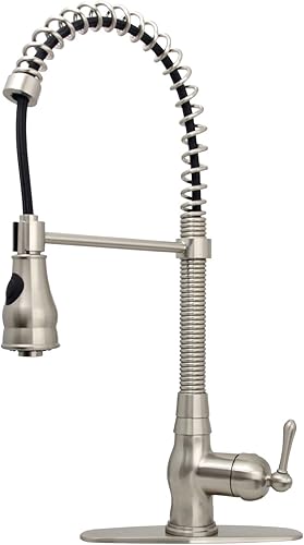 Miniatura 8 de Akicon Grifo de cocina de cobre desplegable con resorte de preenjuague de una manija - 5 años de garantía Akicon