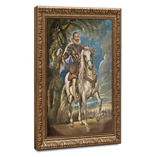 Impression sur toile duc de Lerma Peter Paul Rubens décoration murale avec cadre 30,5x45,7 cm