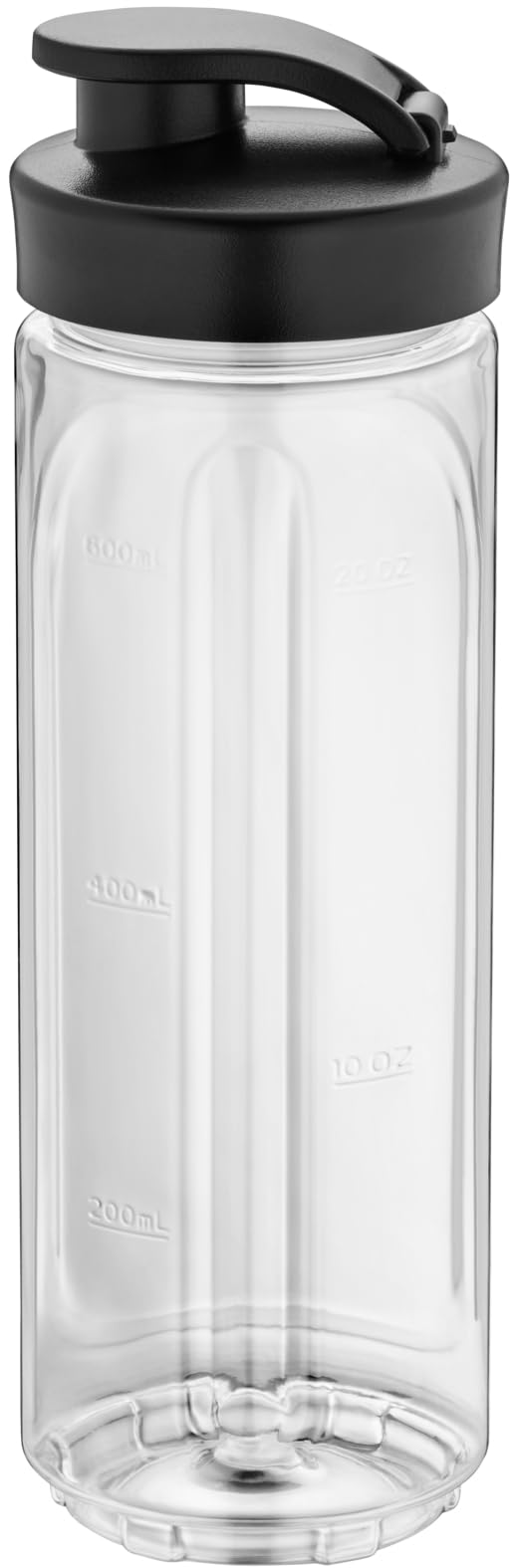 WMF Kult X - Batidora de Vaso Individual Mix & Go Mini, 300 W de 0.6 L de Capacidad y 4 Cuchillas Acero Inoxidable Cromargan, Exterior Acero Inoxidable de Cromargan, depósito de TRITAN libre de BPA