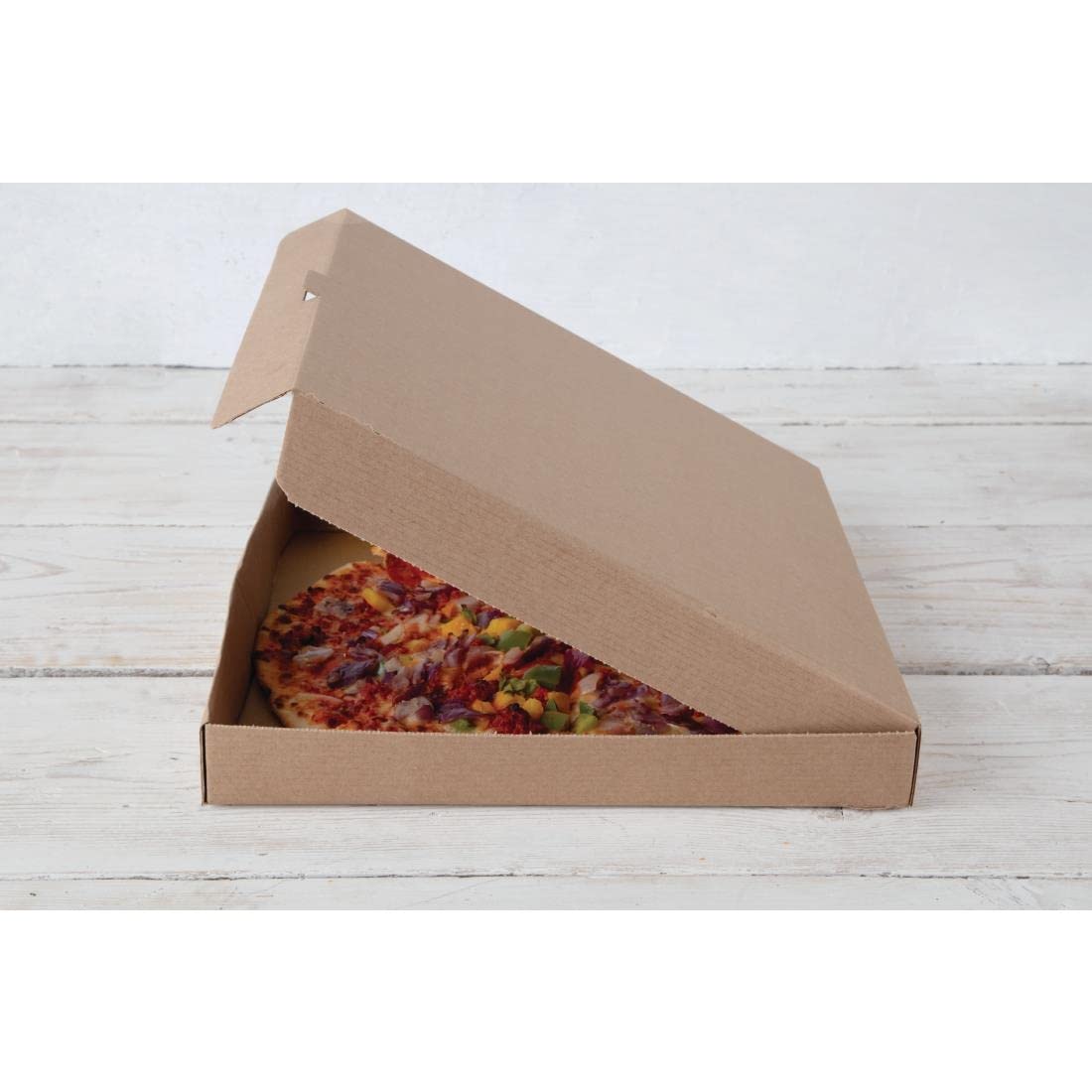 Fiesta - Paquete de 50 cajas de pizza de papel Kraft de 35,6 cm, DC725