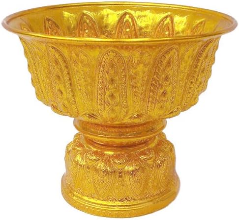 10" Tray Lao Buddhism Style Worship Offering Pedestal to Buddha Altar Amulet Made From Thailand