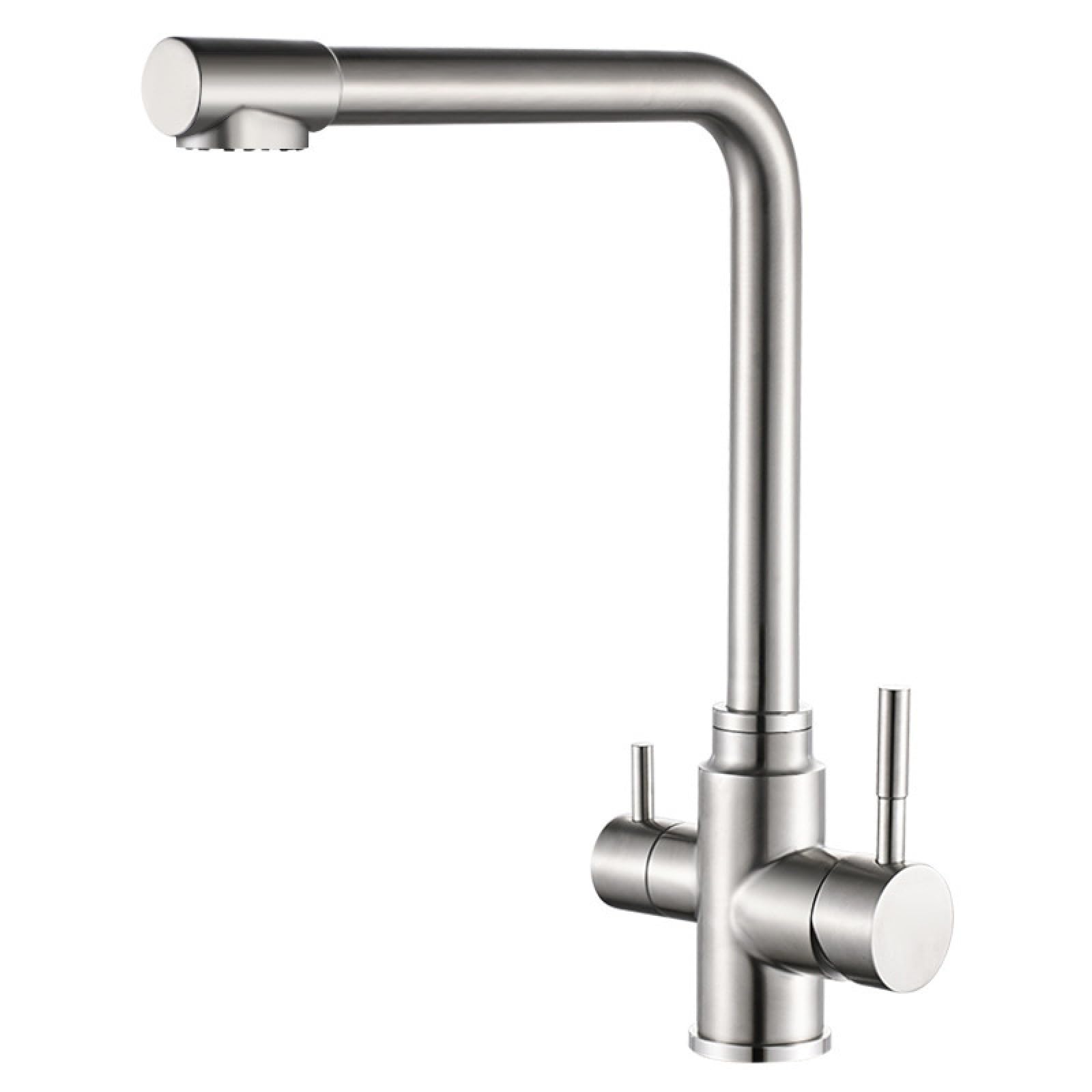 Fanjubei Black Version 304 Stainless Steel Kitchen Sink, Hot And Cold Direct Drinking Faucet