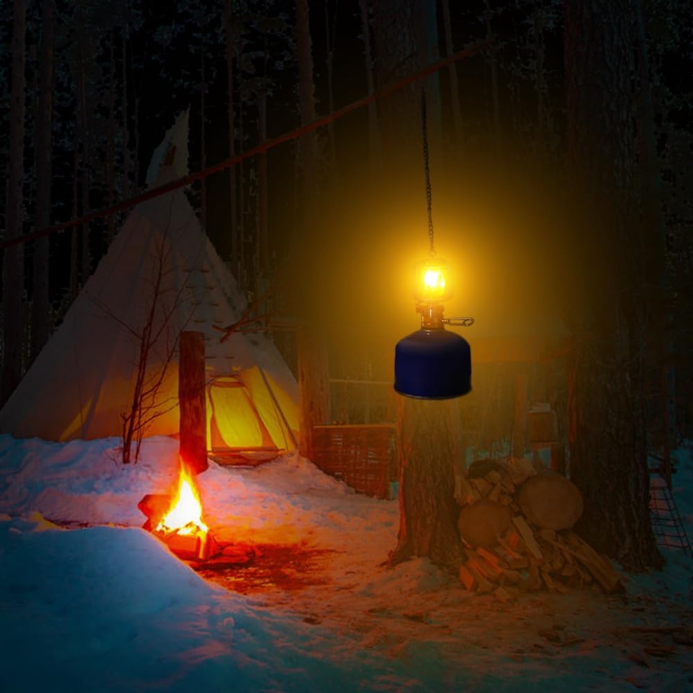 Outdoor Camping Gas Laterne Piezo Zündung Tragbare Mini Gas Zelt Lampe Licht Camping Ausrüstung Kochen Zubehör